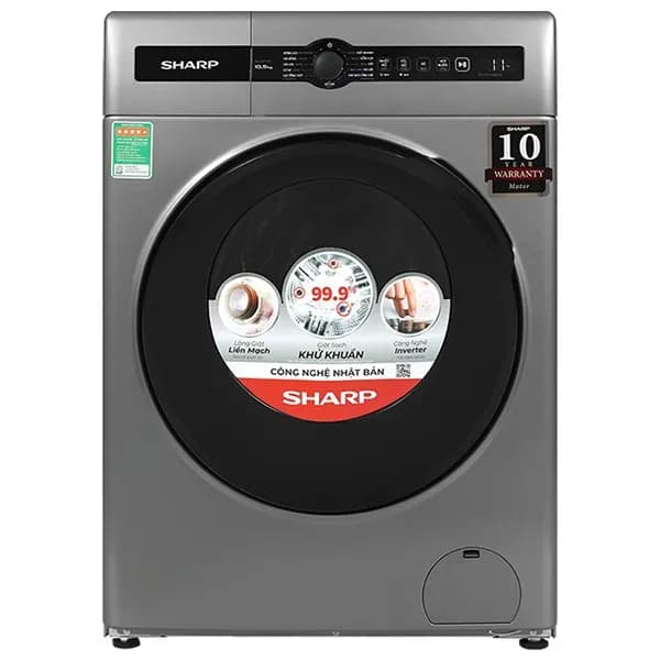 Máy giặt Sharp Inverter 10.5 kg ES-FH105BV-B - Ảnh 3