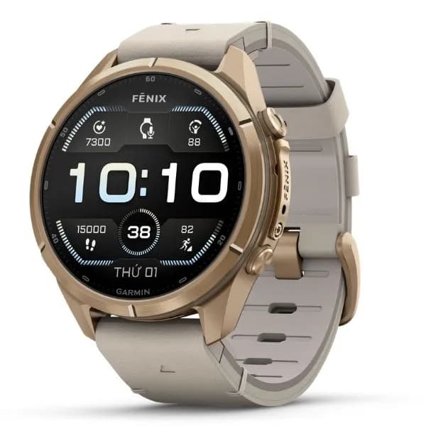 Garmin Fenix 9 Pro Sapphire 43mm viền Titanium dây silicone - Giá rẻ nhất hôm nay - Ảnh 1