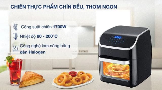 So sánh giá Lò chiên không dầu Ferroli 12 lít FAF-12D rẻ nhất? - Ảnh 18