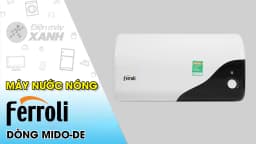Máy nước nóng gián tiếp Ferroli 20 lít 2500W MIDO-DE - Giá rẻ nhất hôm nay - Ảnh 3