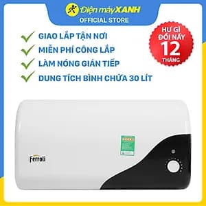So sánh giá Máy nước nóng gián tiếp Ferroli 30 lít 2500W MIDO-DE rẻ nhất? - Ảnh 4