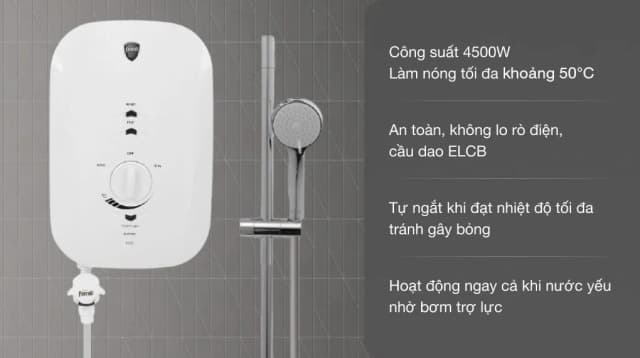 So sánh giá Máy nước nóng trực tiếp Ferroli 4500W MIDO-MSP 4.5S rẻ nhất? - Ảnh 2