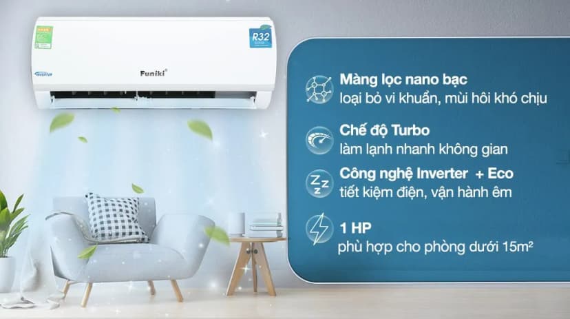 Máy lạnh Funiki Inverter 1 HP HIC09TMU.ST3 - Giá rẻ nhất hôm nay - Ảnh 3