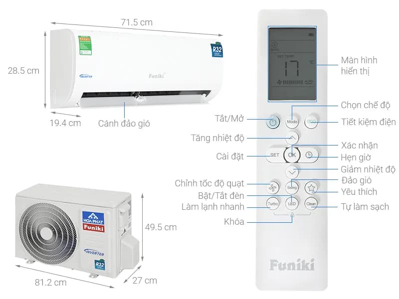 Máy lạnh Funiki Inverter 1 HP HIC09TMM-6 - Giá rẻ nhất hôm nay - Ảnh 8