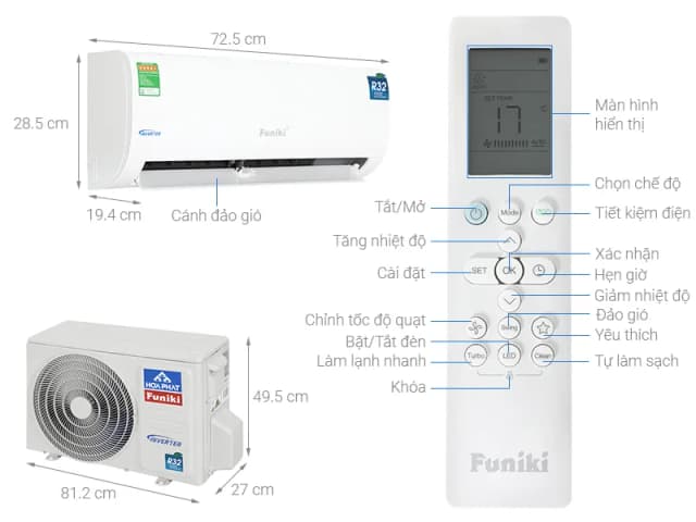 So sánh giá Máy lạnh Funiki Inverter 1 HP HPIC09TMU rẻ nhất? - Ảnh 8
