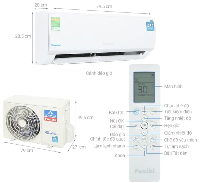 So sánh giá Máy lạnh Funiki Inverter 1.5 HP HIC12TMU.ST3 rẻ nhất? - Ảnh 2