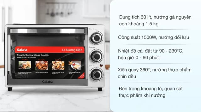 So sánh giá Lò nướng Galanz KWS1530LQ-D2 30 lít rẻ nhất? - Ảnh 3