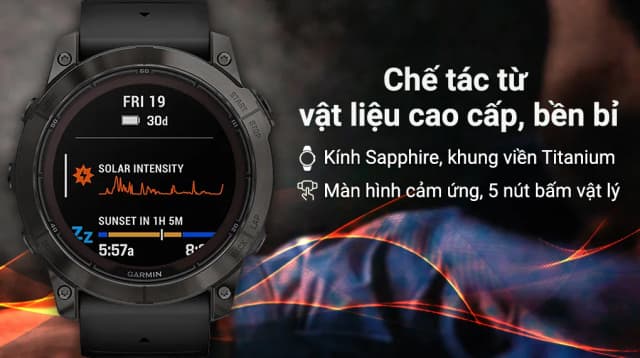 So sánh giá Garmin Fenix 7X Pro Solar Titanium 51mm dây silicone rẻ nhất? - Ảnh 3