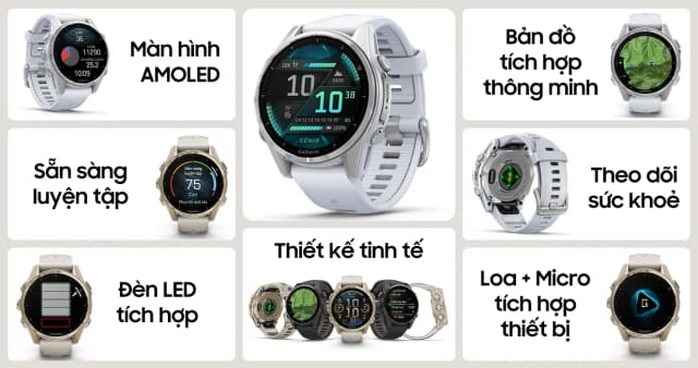 So sánh giá Garmin Fenix 8 43mm viền thép dây silicone rẻ nhất? - Ảnh 10