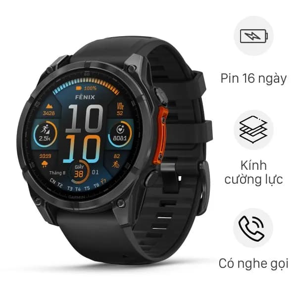 So sánh giá Garmin Fenix 8 47mm viền thép dây silicone rẻ nhất? - Ảnh 2