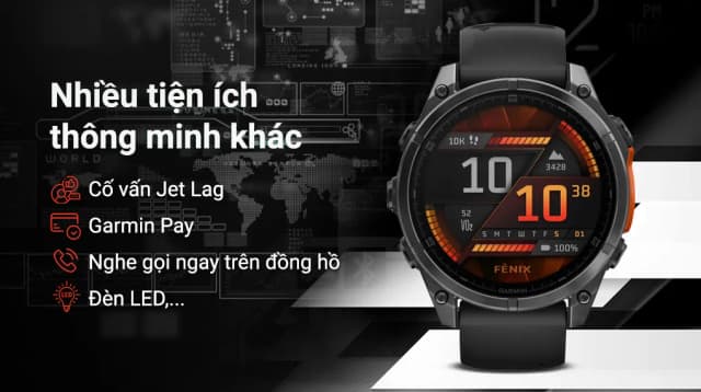 So sánh giá Garmin Fenix 8 47mm viền thép dây silicone rẻ nhất? - Ảnh 5