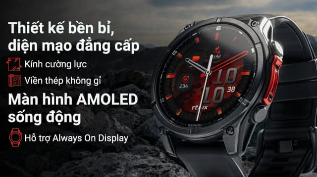 So sánh giá Garmin Fenix 8 47mm viền thép dây silicone rẻ nhất? - Ảnh 6