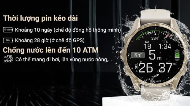 So sánh giá Garmin Fenix 8 Sapphire 43mm viền Titanium dây silicone rẻ nhất? - Ảnh 16