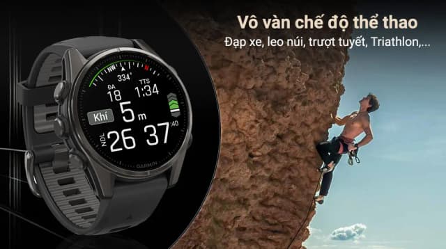 So sánh giá Garmin Fenix 8 Sapphire 43mm viền Titanium dây silicone rẻ nhất? - Ảnh 8