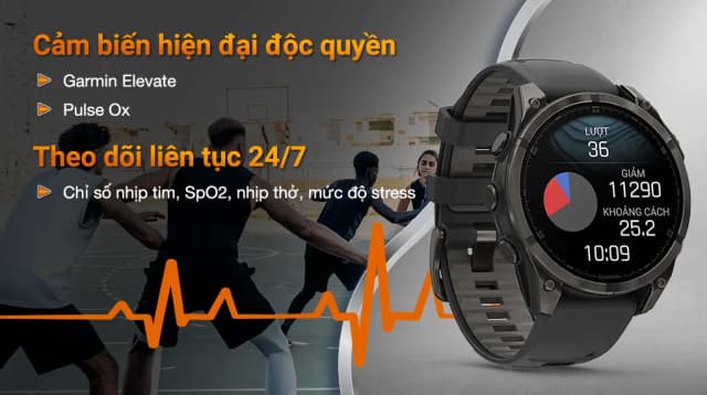 So sánh giá Garmin Fenix 8 Sapphire 47mm viền Titanium dây silicone rẻ nhất? - Ảnh 11