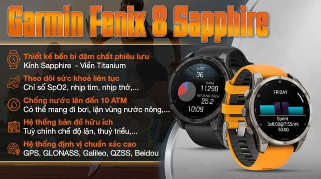 So sánh giá Garmin Fenix 8 Sapphire 47mm viền Titanium dây silicone rẻ nhất? - Ảnh 4