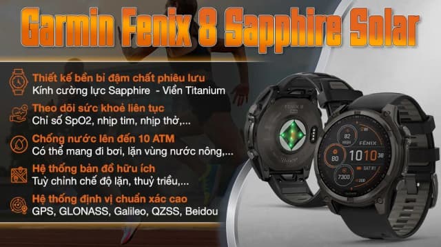 So sánh giá Garmin Fenix 8 Sapphire 51mm viền Titanium dây silicone rẻ nhất? - Ảnh 15