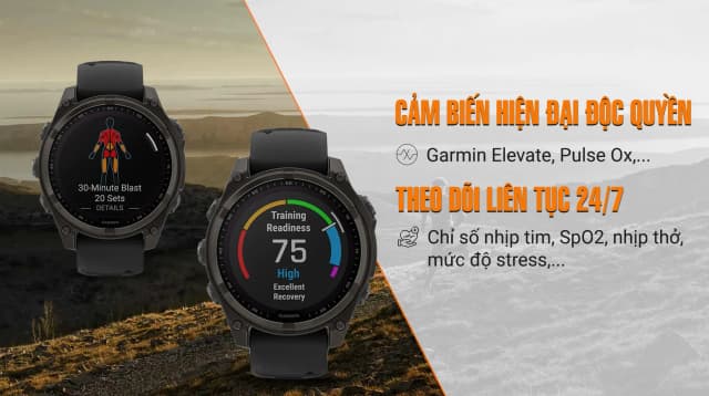 So sánh giá Garmin Fenix 8 Sapphire Solar 47mm viền Titanium dây silicone rẻ nhất? - Ảnh 12