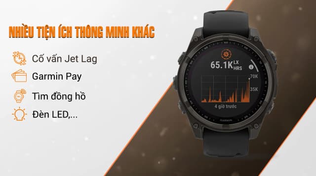 So sánh giá Garmin Fenix 8 Sapphire Solar 47mm viền Titanium dây silicone rẻ nhất? - Ảnh 6