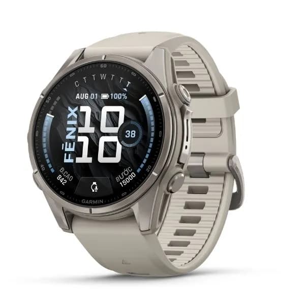 Garmin Fenix 9 Sapphire 43mm viền Titanium dây silicone - Ảnh 7