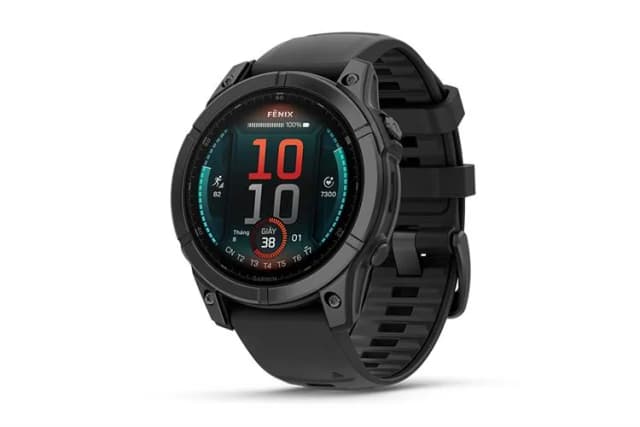 Garmin Fenix E 47mm viền thép dây silicone - Ảnh 3