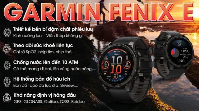 So sánh giá Garmin Fenix E 47mm viền thép dây silicone rẻ nhất? - Ảnh 3