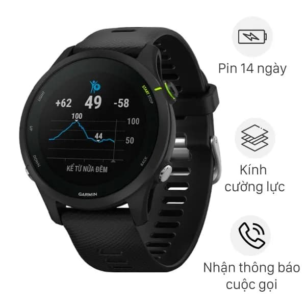 So sánh giá Garmin Forerunner 170 Music 42.6mm dây silicone - Tìm sản phẩm giá rẻ nhất - Ảnh 1