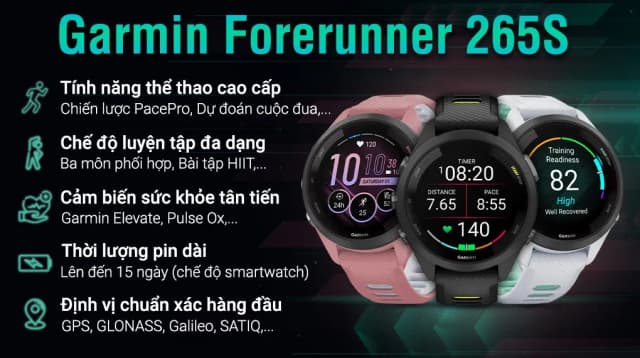 So sánh giá Garmin Forerunner 265S 41.7mm dây silicone rẻ nhất? - Ảnh 2