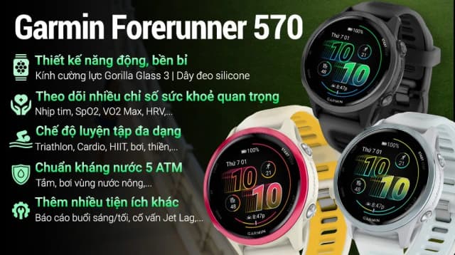 So sánh giá Garmin Forerunner 570 42.4mm dây silicone rẻ nhất? - Ảnh 3
