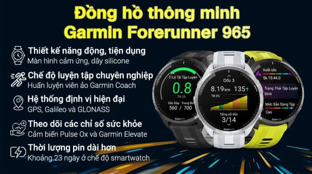 So sánh giá Garmin Forerunner 965 47.2mm dây silicone rẻ nhất? - Ảnh 5