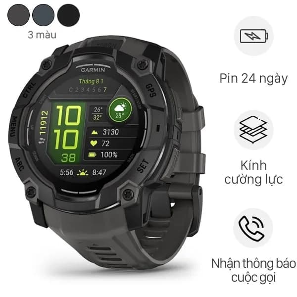 So sánh giá Garmin Instinct 3 50mm dây silicone rẻ nhất? - Ảnh 2