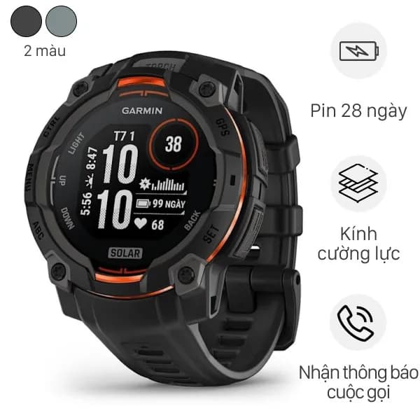 So sánh giá Garmin Instinct 3 Solar 45mm dây silicone rẻ nhất? - Ảnh 2