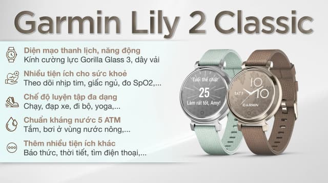 So sánh giá Garmin Lily 2 Classic 34mm dây da rẻ nhất? - Ảnh 9