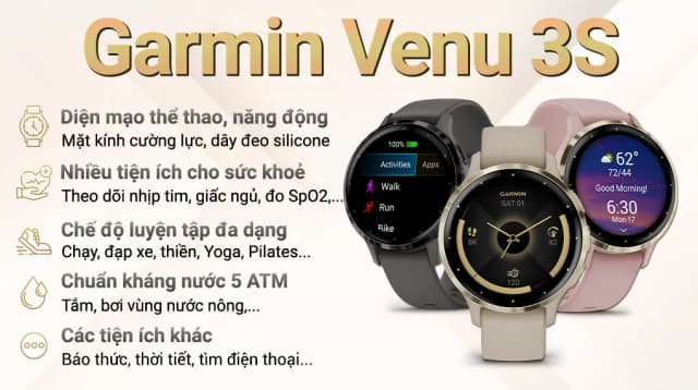 So sánh giá Garmin Venu 3S 41mm dây silicone rẻ nhất? - Ảnh 4
