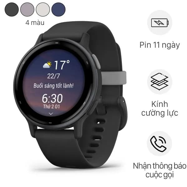 Garmin Vivoactive 5 42.2mm dây silicone - Ảnh 6