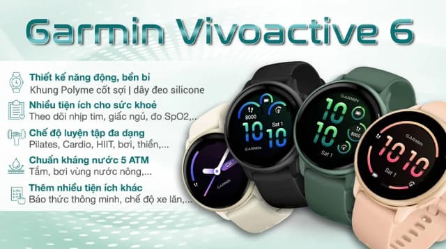 So sánh giá Garmin Vivoactive 6 42.2mm dây silicone rẻ nhất? - Ảnh 3