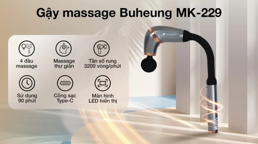 Gậy massage Buheung MK-229 - Giá rẻ nhất hôm nay - Ảnh 2