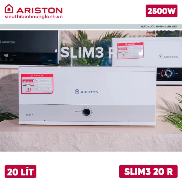 So sánh giá Máy nước nóng gián tiếp Ariston 20 lít 2500W SLIM3 20 R MT rẻ nhất? - Ảnh 18
