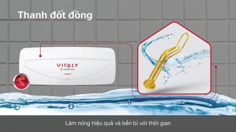 So sánh giá Máy nước nóng gián tiếp Ariston 20 lít 2500W VITALY 20 SLIM 2.5 FE 2024 - Tìm sản phẩm giá rẻ nhất - Ảnh 13