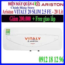 So sánh giá Máy nước nóng gián tiếp Ariston 20 lít 2500W VITALY 20 SLIM 2.5 FE 2024 rẻ nhất? - Ảnh 17