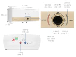 So sánh giá Máy nước nóng gián tiếp Ariston 30 lít 3000W SLIM3 30 RS MT 3KW - Tìm sản phẩm giá rẻ nhất - Ảnh 3