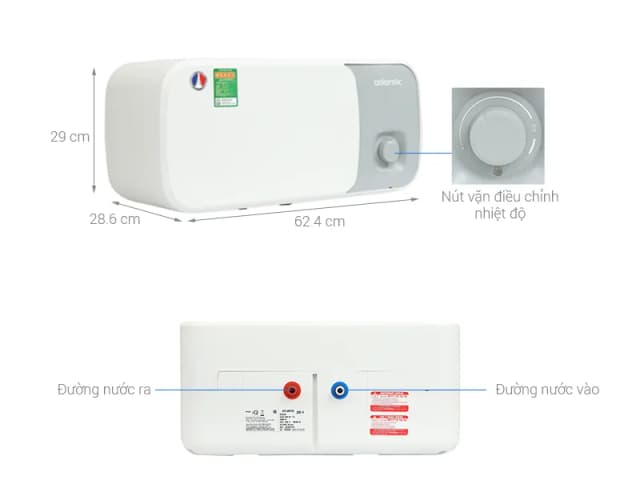 So sánh giá Máy nước nóng gián tiếp Atlantic 20 lít ESA PRO 823046 SWH 20H M-15 rẻ nhất? - Ảnh 3