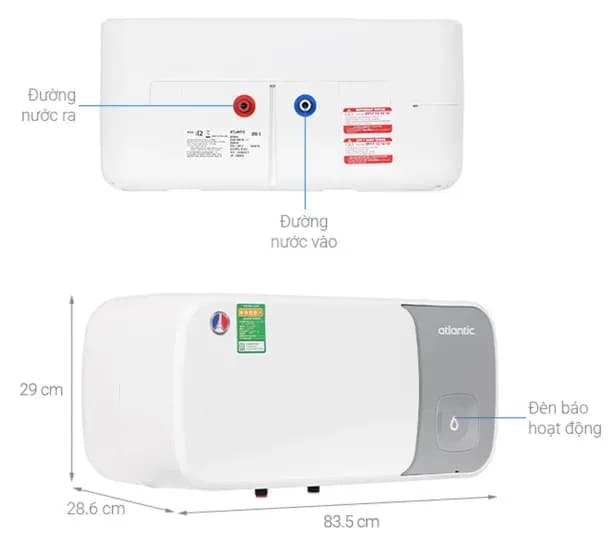Top 1 so sánh giá Máy nước nóng gián tiếp Atlantic 30 lít ESA SLIM 833057 SWH 30H M-14 - Tìm sản phẩm giá rẻ nhất - Ảnh 10