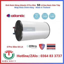 Máy nước nóng gián tiếp Atlantic 50 lít OPRO SLIM 843041 SWH 50H M-5 - Giá rẻ nhất hôm nay - Ảnh 15