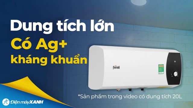 So sánh giá Máy nước nóng gián tiếp Ferroli 15 lít 2500W Mate 15L Ag+ rẻ nhất? - Ảnh 2