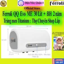 So sánh giá Máy nước nóng gián tiếp Ferroli 30 lít 2500W Mate 30L Ag+ rẻ nhất? - Ảnh 16