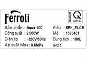 So sánh giá Máy nước nóng gián tiếp Ferroli Aqua 100 lít 2500W SEH_ELCB rẻ nhất? - Ảnh 19