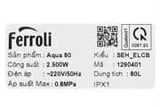 So sánh giá Máy nước nóng gián tiếp Ferroli Aqua 80 lít 2500W SEH_ELCB rẻ nhất? - Ảnh 20