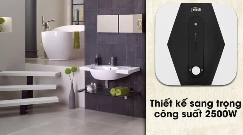 Máy nước nóng gián tiếp Ferroli 30 lít 2500W MIDO SQ - Giá rẻ nhất hôm nay - Ảnh 16