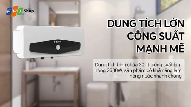 So sánh giá Máy nước nóng gián tiếp Rossi Eleganz 20 lít 2500W REZ20SQ rẻ nhất? - Ảnh 19